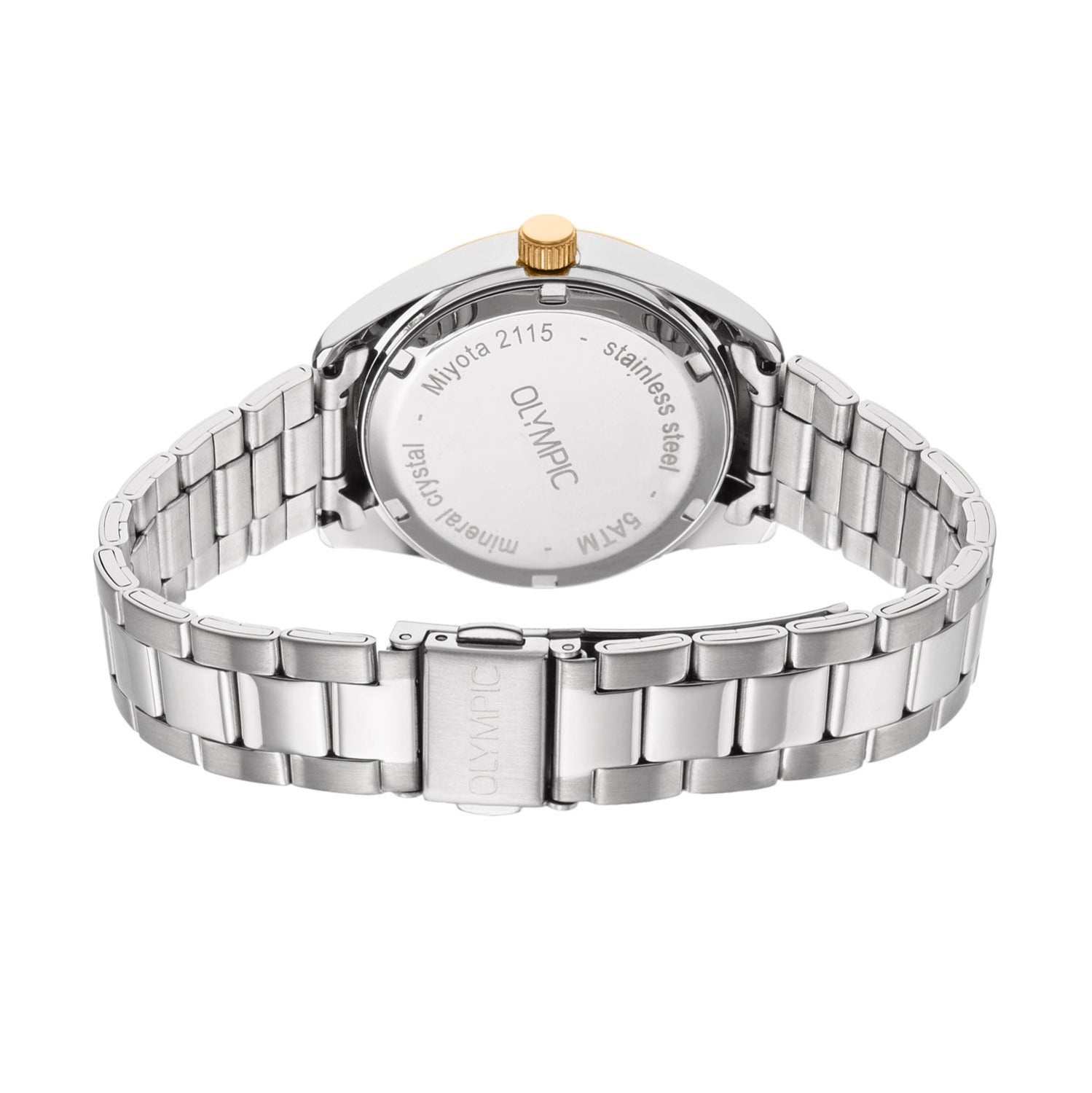 Olympic Louise Silver and White Women's Watch OL75DSS004B