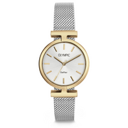 Olympic Horizon Damenuhr Aus Gold Und Silber OL90DDS001B