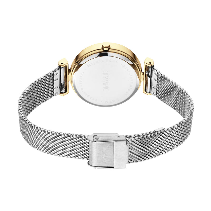 Olympic Horizon Damenuhr Aus Gold Und Silber OL90DDS001B-zoom-