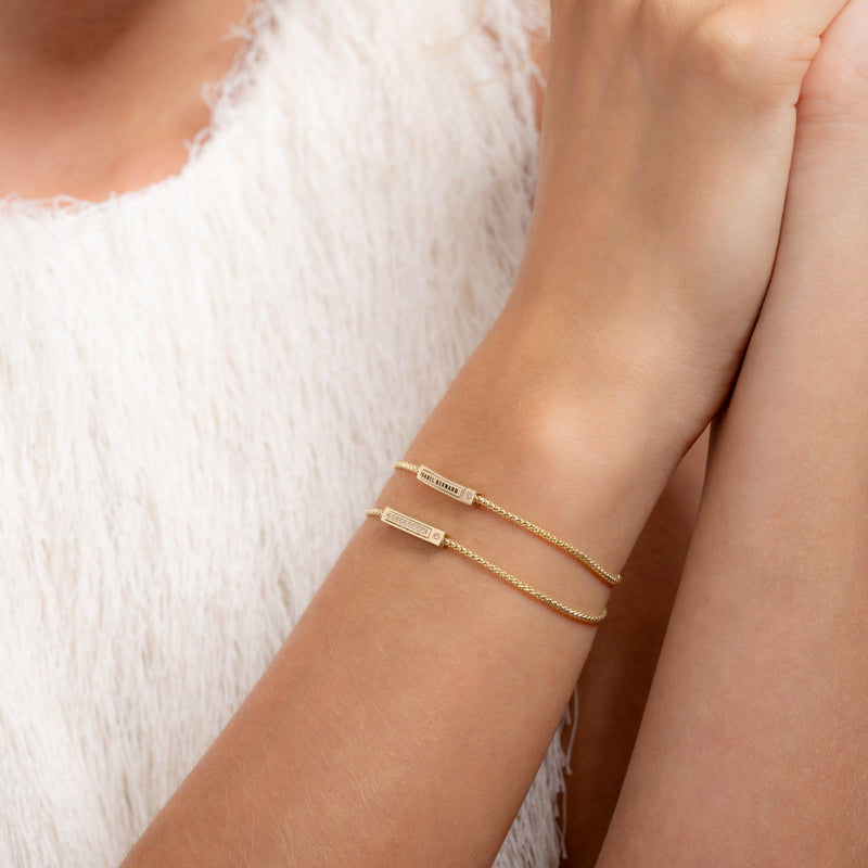 Isabel Bernard Le Marais Liaison 14 Karat Goldarmband mit Zirkoniasteinen IB320154-zoom-