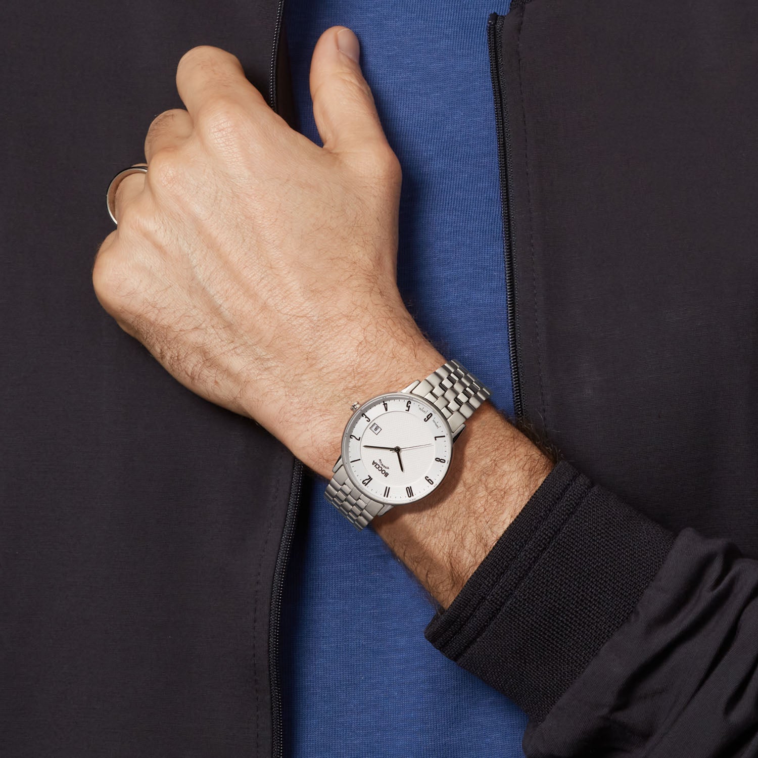 Boccia Titanium Wit Heren Horloge 2002-3607-06