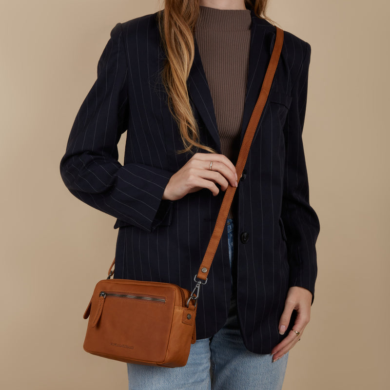 The Chesterfield Brand Tustin damen Umhängetasche Kognak C48.122231-zoom-