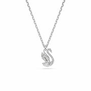 Swarovski Schwanen-Pavé-Halskette in Silberoptik 5754347