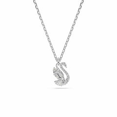 Swarovski Swan Pave Silver-Tone Necklace 5754347