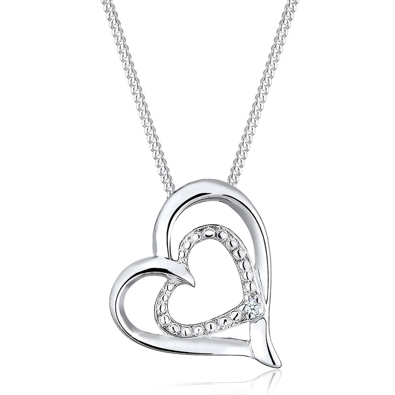 Elli 925 Sterling Silver Necklace with Diamond (0.015 ct) 2004-BF-0008289-001-zoom-