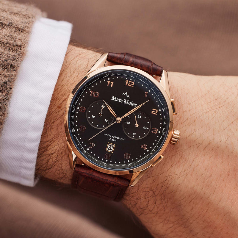 Mats Meier Mont Vélan herren Uhr Braun MM10001-zoom-