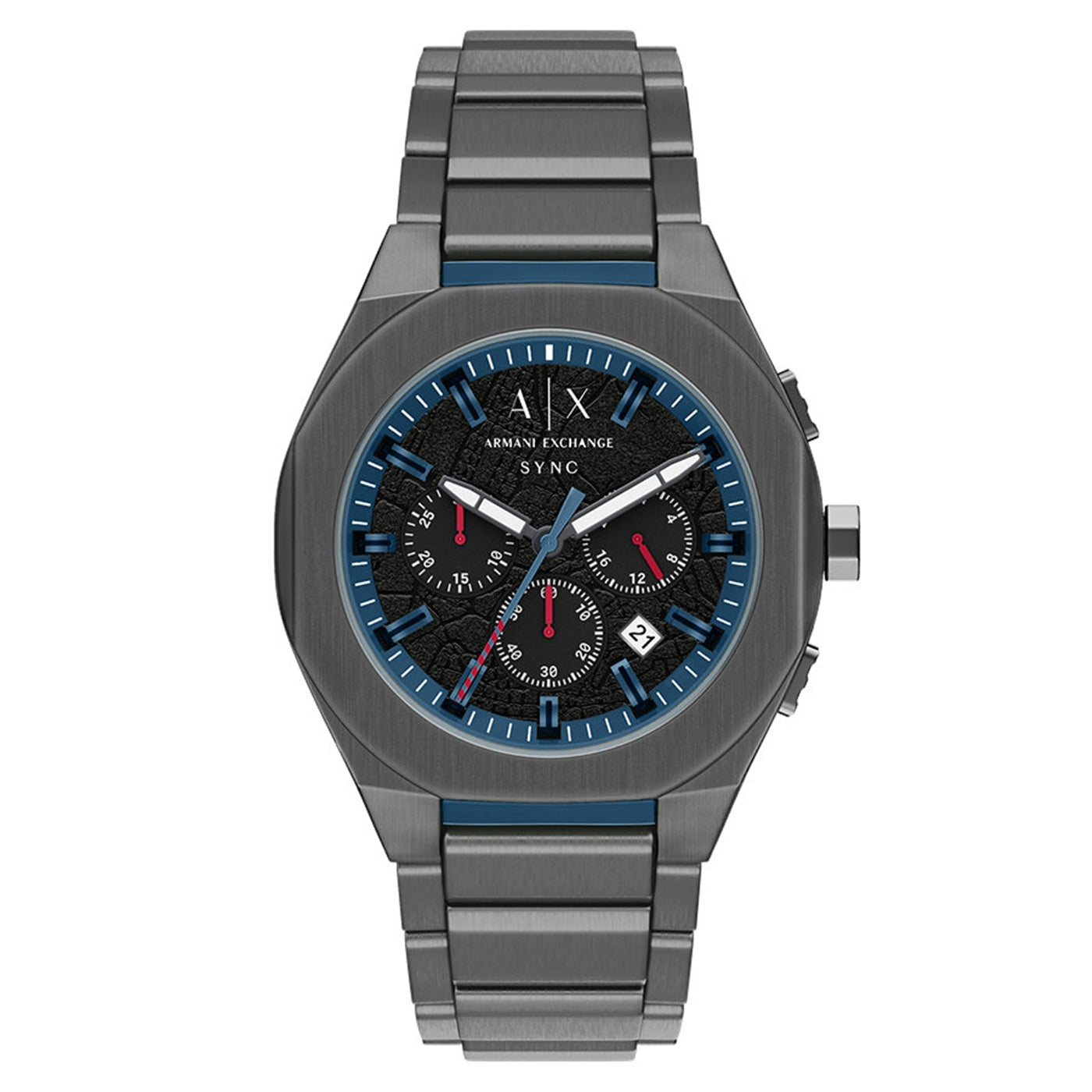 Sync Round Black Dial Watch Uhr AX4295