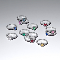 Pandora Timeless 925 Sterling Silver Elevated White Heart Ring 198421C11-50