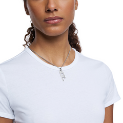 Diesel D Logo Silver Stainless Steel Necklace DX1625040