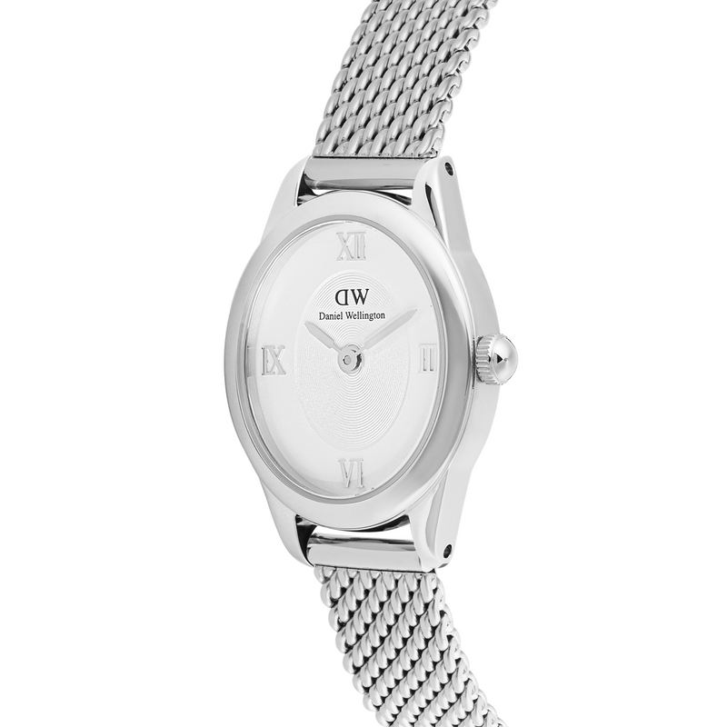 Daniel Wellington Ophelia Mini Mesh White Silver Damenuhr DW00100938-zoom-