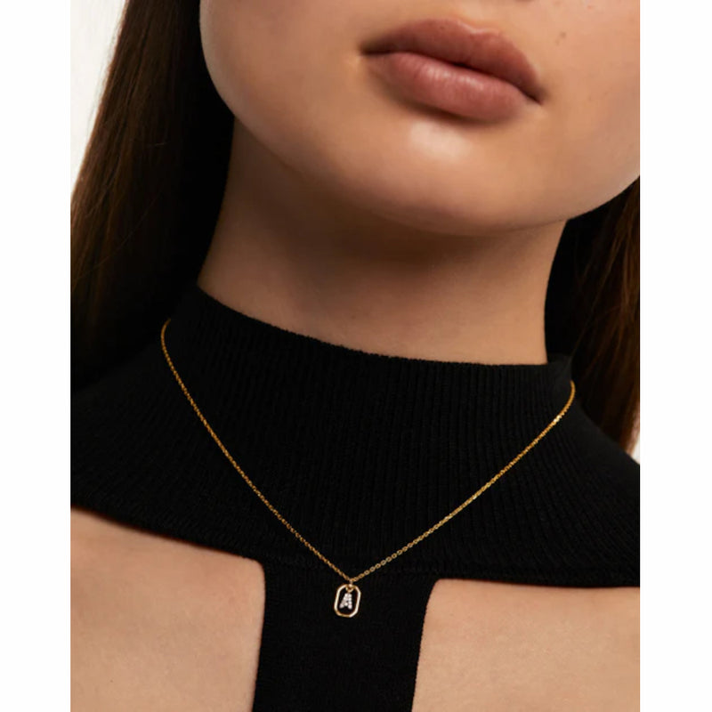 P D Paola Mini Letters damen Kette 750 Vergoldung CO01-512-U-zoom-