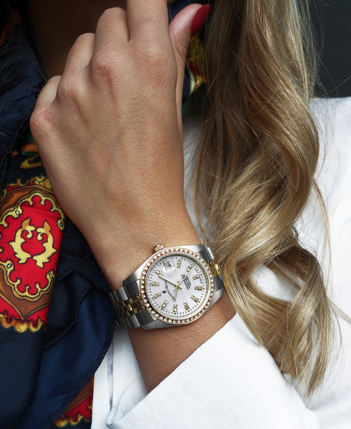 Jacques Du Manoir Inspiration White MOP Women's Watch NROP.07