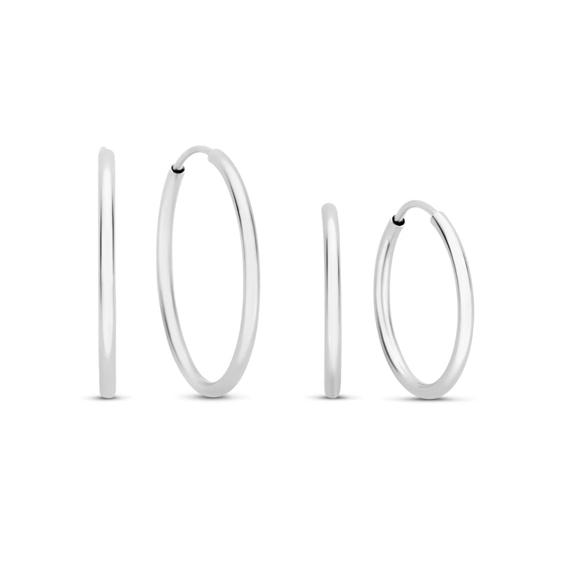 Isabel Bernard Cadeau d'Isabel 14 Karat | Weißgold Ohrringe Set IB90076-zoom-