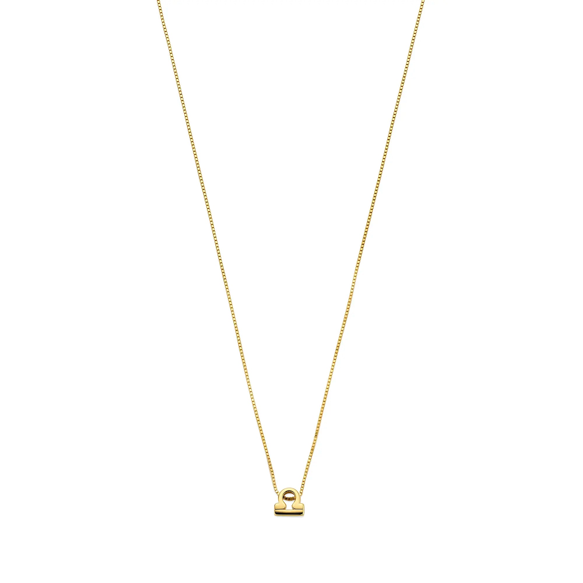 Isabel Bernard Étoiles d’Or Libra 14 Carat Gold Venetian Necklace With Horoscope IB340184