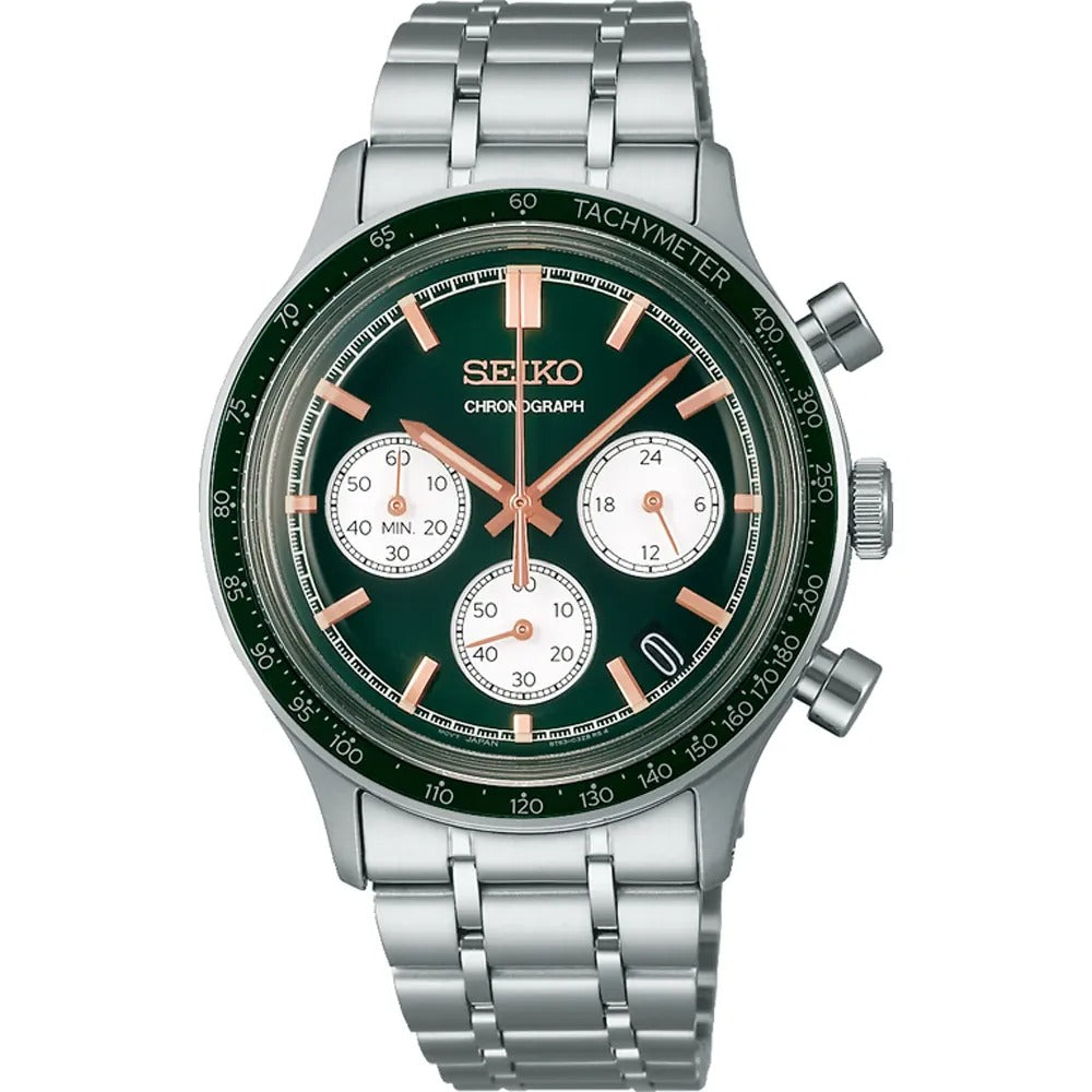 Seiko Green Chronograph Men's Watch SSB481P1
