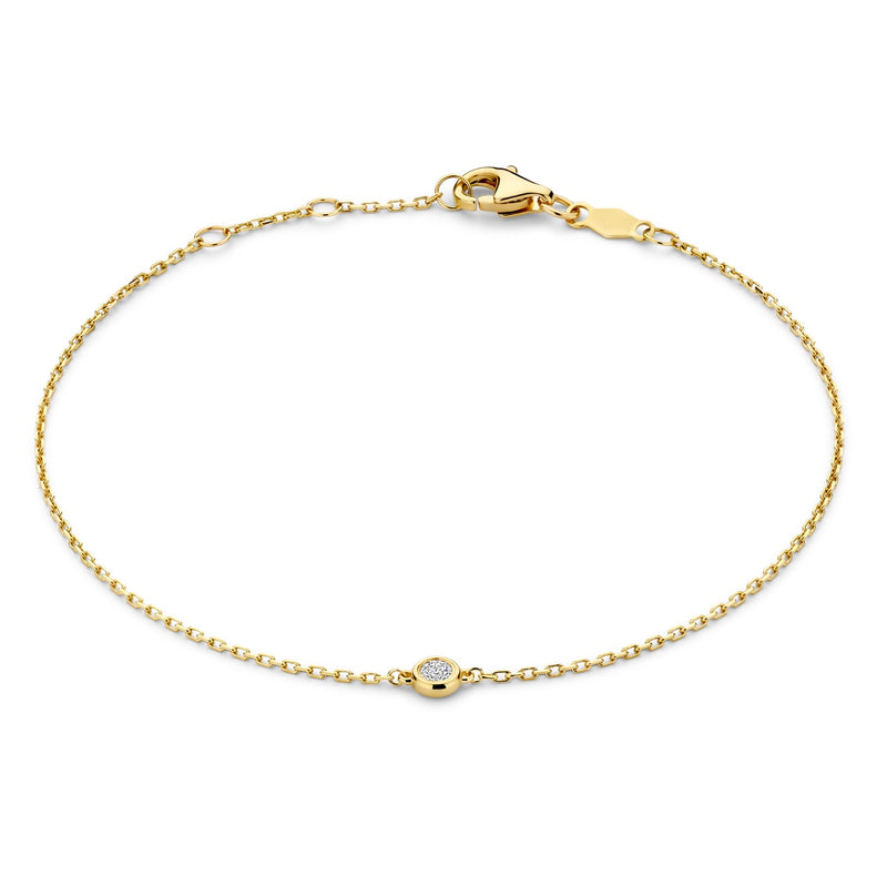 Isabel Bernard De la Paix Alfie 14 Karat | Gold Armband | Diamant 0.05 Karat | IBD320002-zoom-