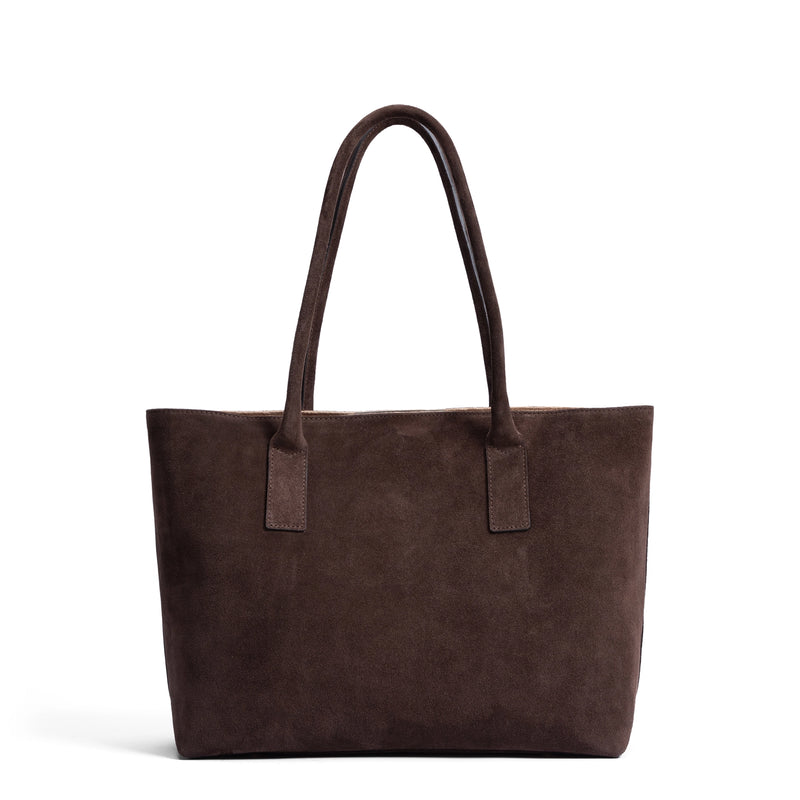 Isabel Bernard Honoré Elin Dunkelbraune Wildleder Schultertasche IB25111-131-zoom-