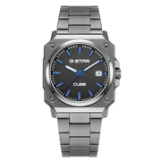 G-STAR Cube Gunmetal Analoge Herrenuhr GSW.508.07