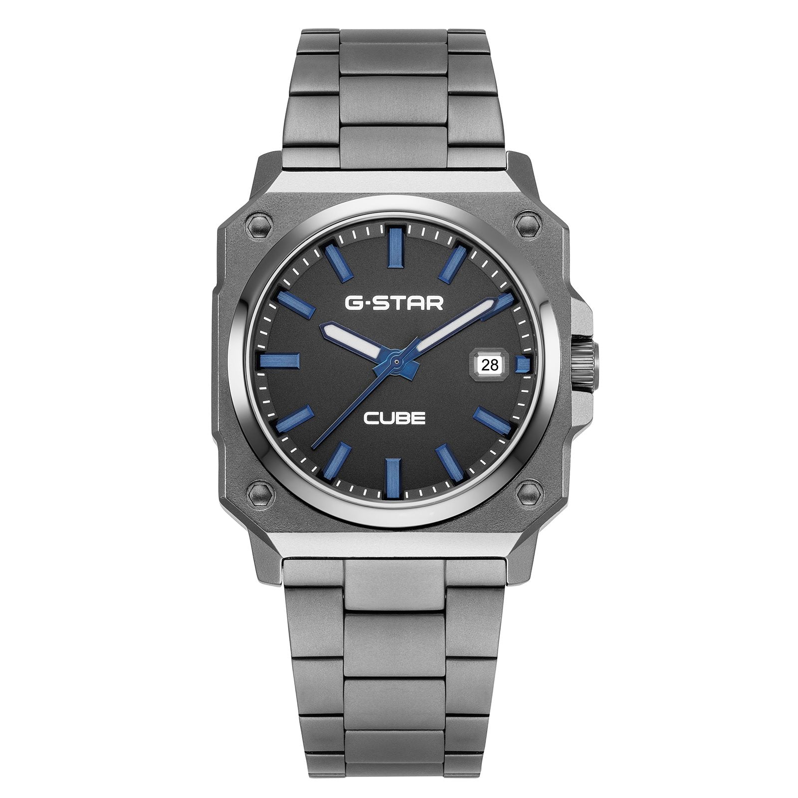 G-STAR Cube Gunmetal Analogue Men's Watch GSW.508.07