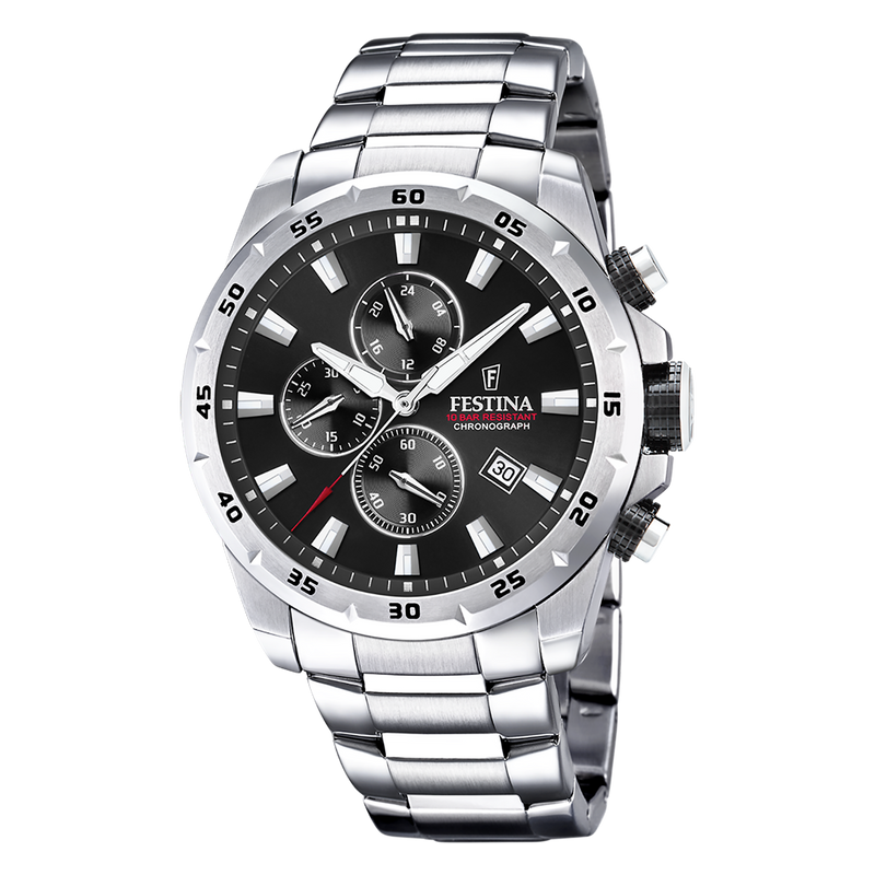 Festina Chrono Sport herren Uhr Silber F20463-4-zoom-