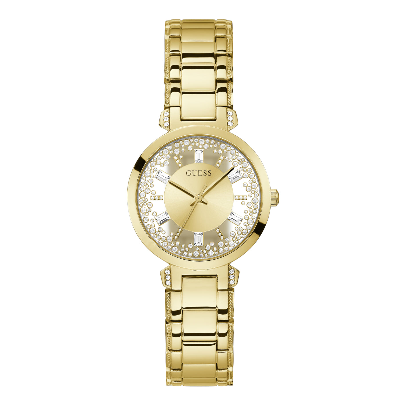 GUESS Crystal Clear Gold Watch GW0470L2
