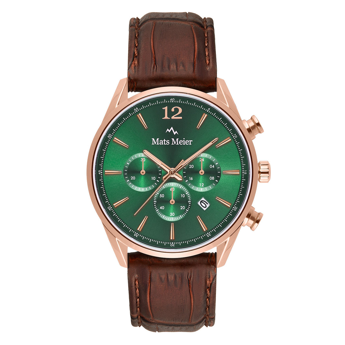 Mats Meier Grand Cornier Chrono Green/Rosegold coloured Watch MM00114