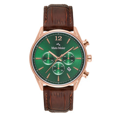 Mats Meier Grand Cornier Chrono Green/Rosegold coloured Watch MM00114