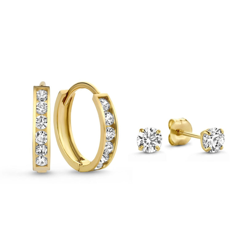 Isabel Bernard Cadeau d'Isabel 14 Karat | Gold Earparty Geschenksets IB90054-zoom-