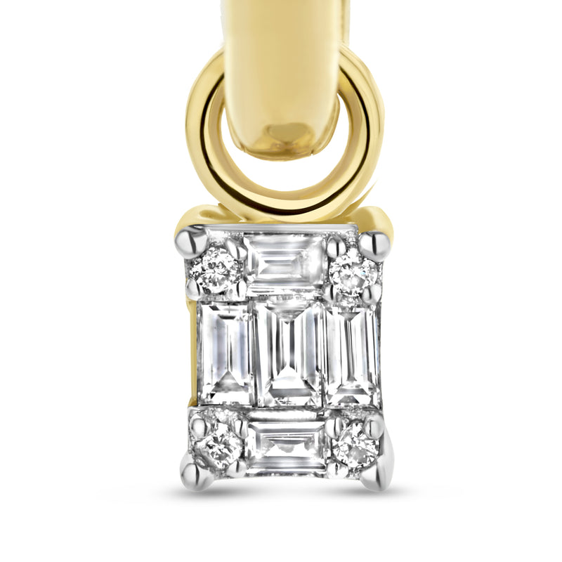 Isabel Bernard De la Paix Maxime 14 Karat Goldcreolen mit Diamant 0.26 ct IBD360019-zoom-