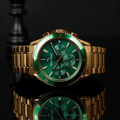 Mats Meier Ponte dei Salti Chronograph Men'sWatch Gold-coloured and Green MM00512