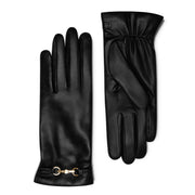Isabel Bernard Honoré Marcelia Schwarz Ziegenfell Leder Handschuhe IB67001-301-6.5