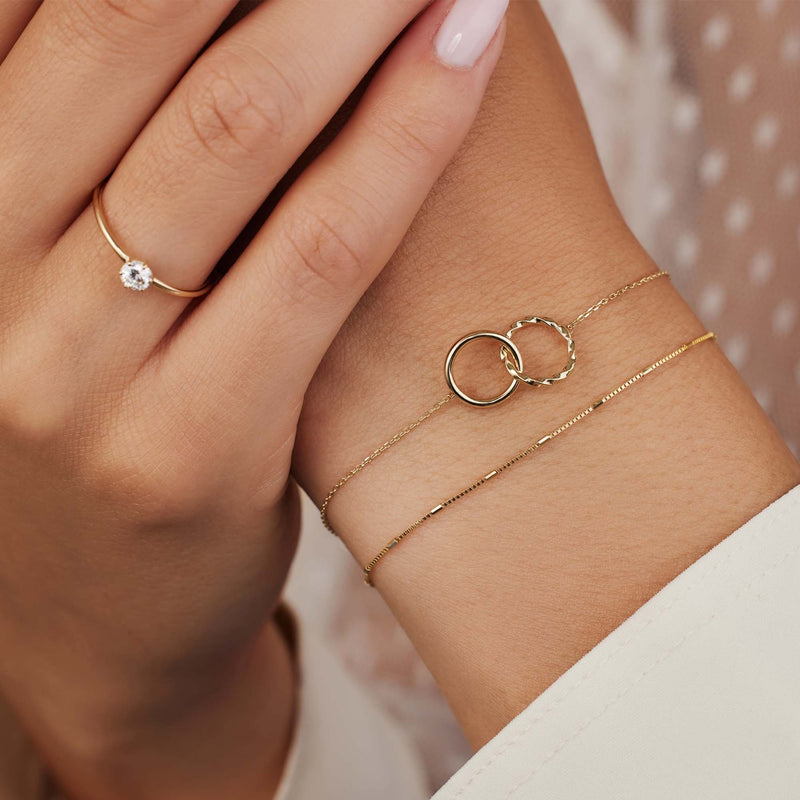 Isabel Bernard Rivoli Lisan 14 Karat | Gold Armband IB320088-zoom-