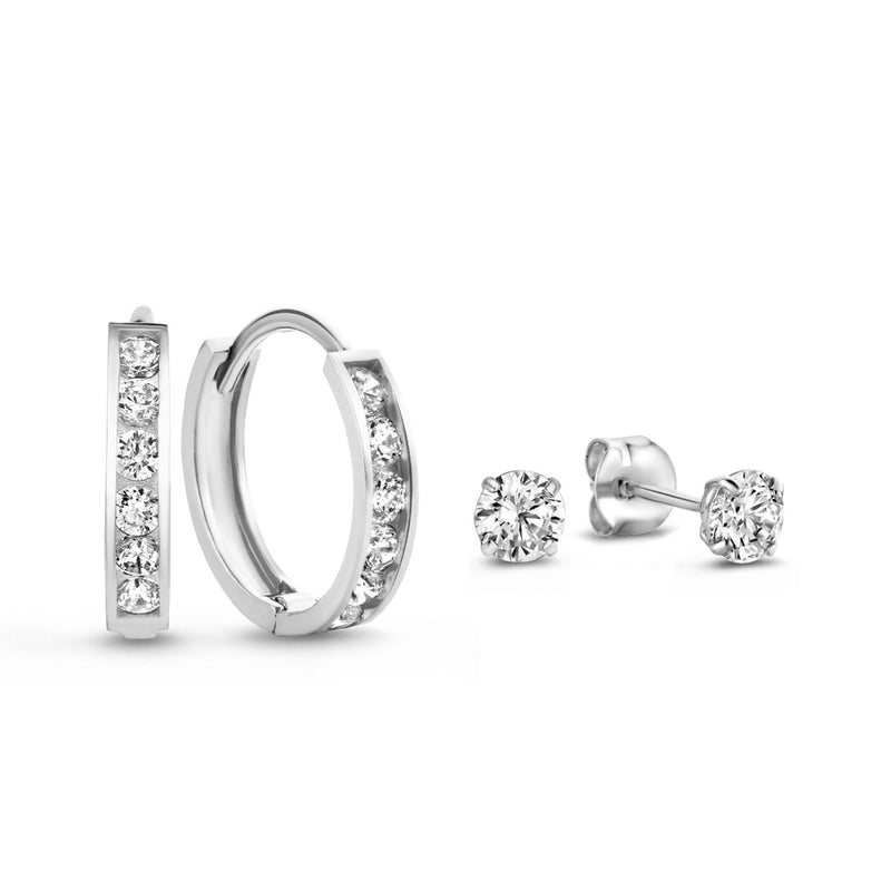 Isabel Bernard Cadeau d'Isabel 14 Karat | Weißgold Earparty Geschenksets IB90056-zoom-