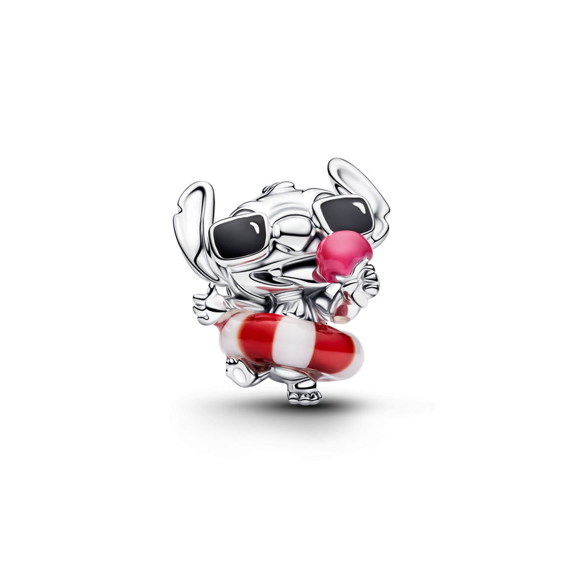 Pandora Disney Murano Glass And Enamel Disney Stitch Sommer-Charm 794642C01-zoom-