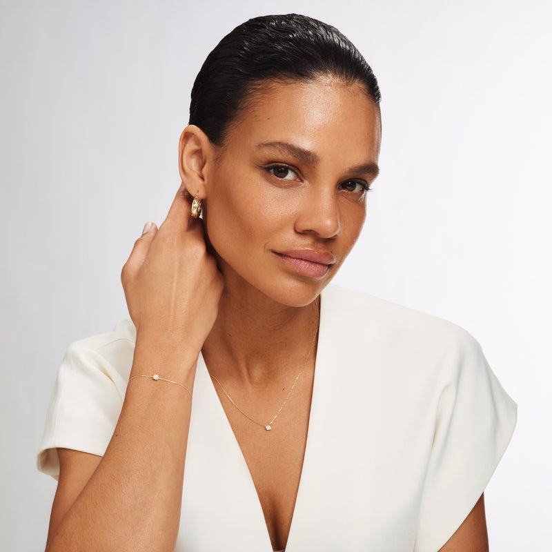 Isabel Bernard Cadeau d'Isabel 14 Karat | Gold Halskette und Armband Geschenksets IB90029-zoom-