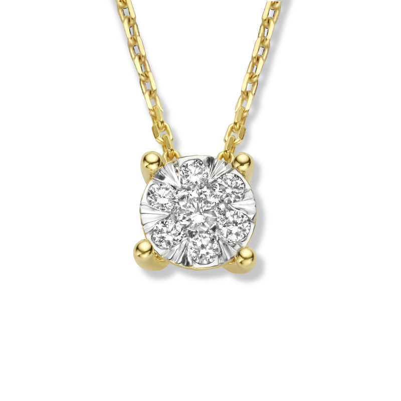 Isabel Bernard De la Paix Hanaé 14 Karat | Gold Halskette | Diamant 0.14 Karat | IBD350008-zoom-
