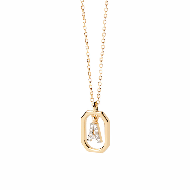 P D Paola Mini Letters damen Kette 750 Vergoldung CO01-512-U-zoom-