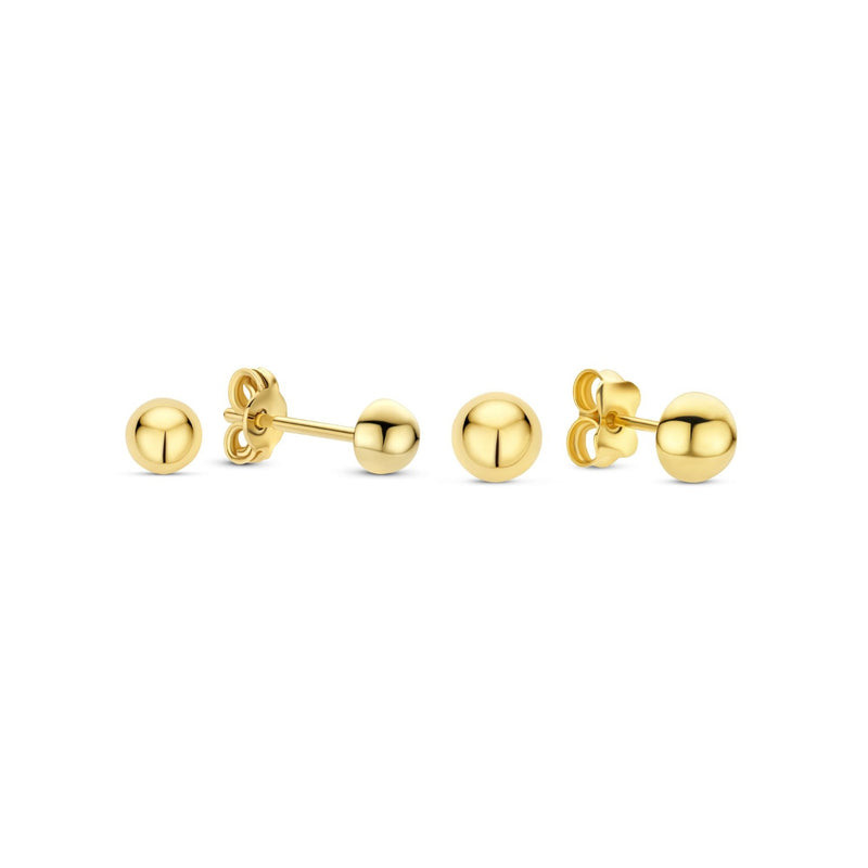 Beloro Jewels Regalo d'Amore 9 Karat Gold Ohrstecker Geschenkset BO90044-zoom-