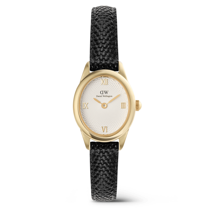 Daniel Wellington Ophelia Mini Black Lizard Goldfarben Damen Uhr DW00100890-zoom-