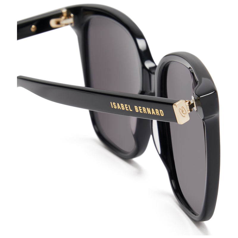 Isabel Bernard La Villette Raison Schwarz Quadratisch Sonnenbrille IB400007-01-01-zoom-