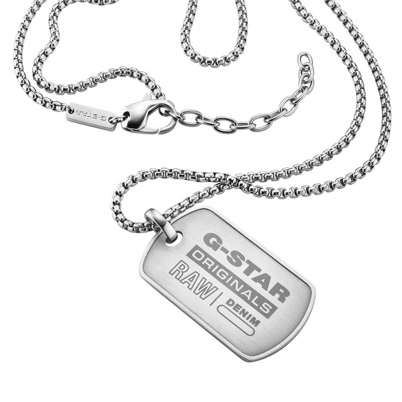 G-STAR R-Tag Silberne Halskette GSJ.103.01-zoom-