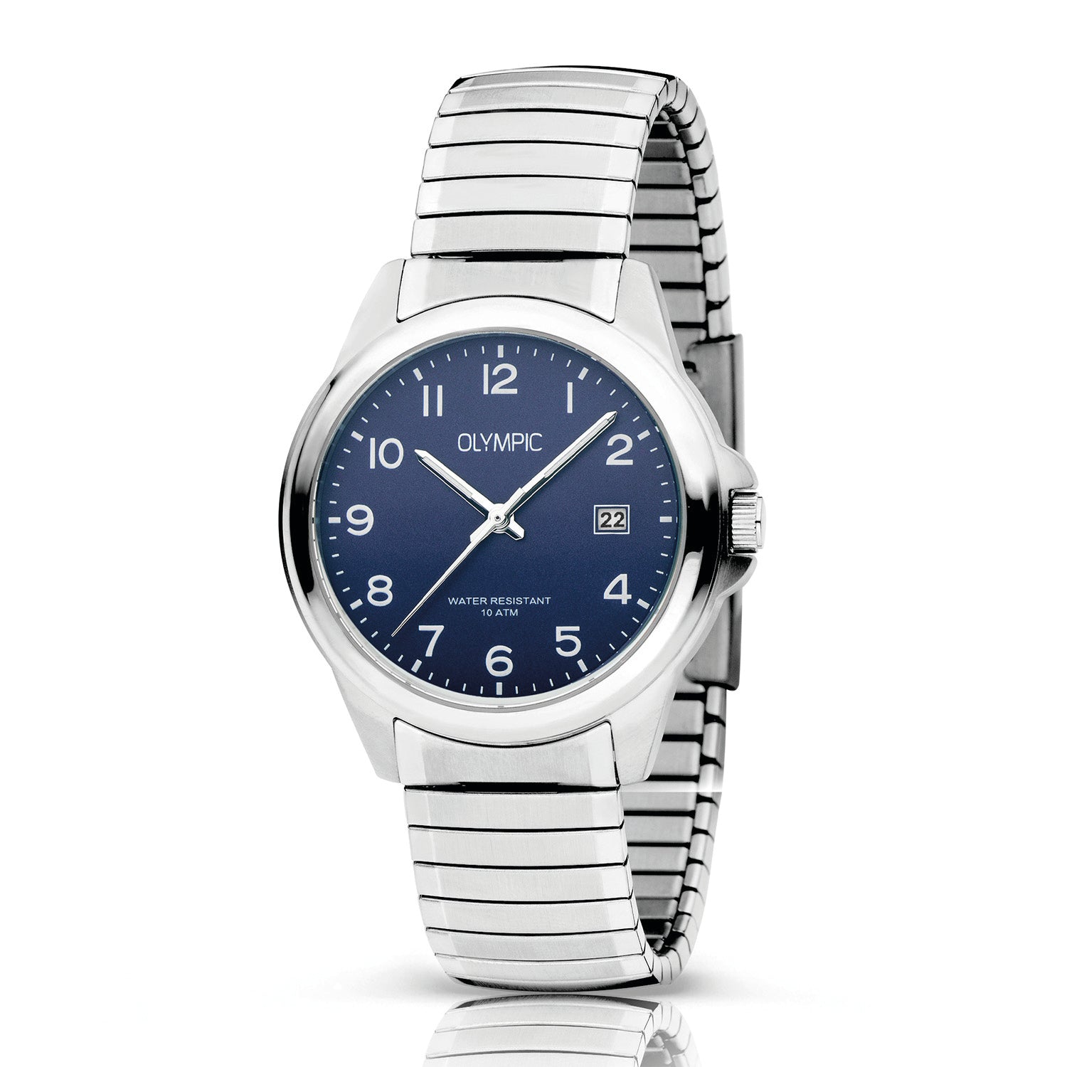 Olympic Charlie Zwart Heren Horloge 2002-OL26HSS308