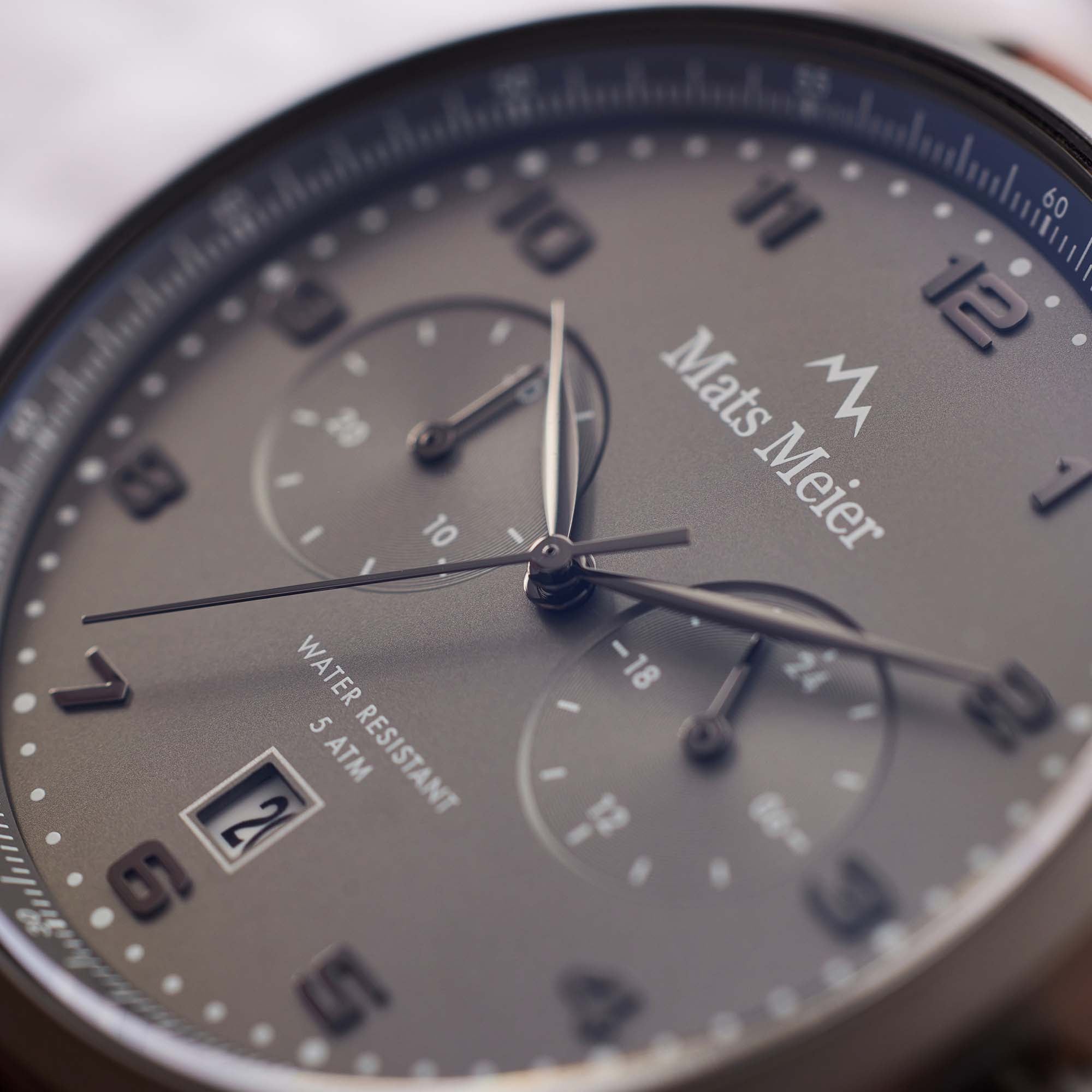 Mats Meier Mont Vélan Chrono Grijs/Brown Watch MM10005