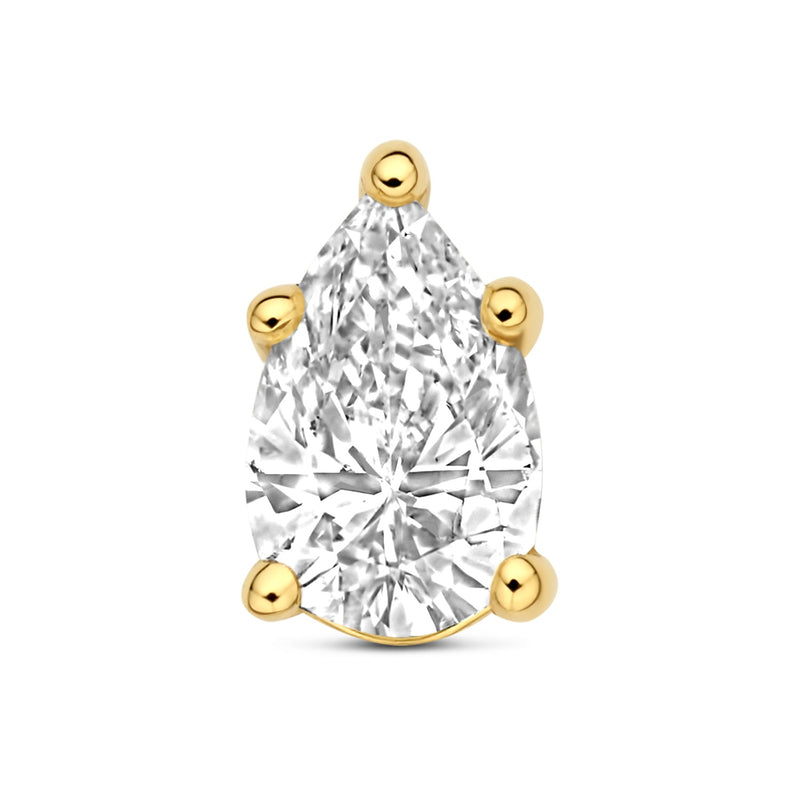 Isabel Bernard De la Paix Eloise 14 karat gold ear stud with diamond 0.2 carat IBD360036-zoom-