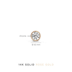 Isabel Bernard La Concorde Juliette 14 Carat Rosegolden Ear Studs IB360209