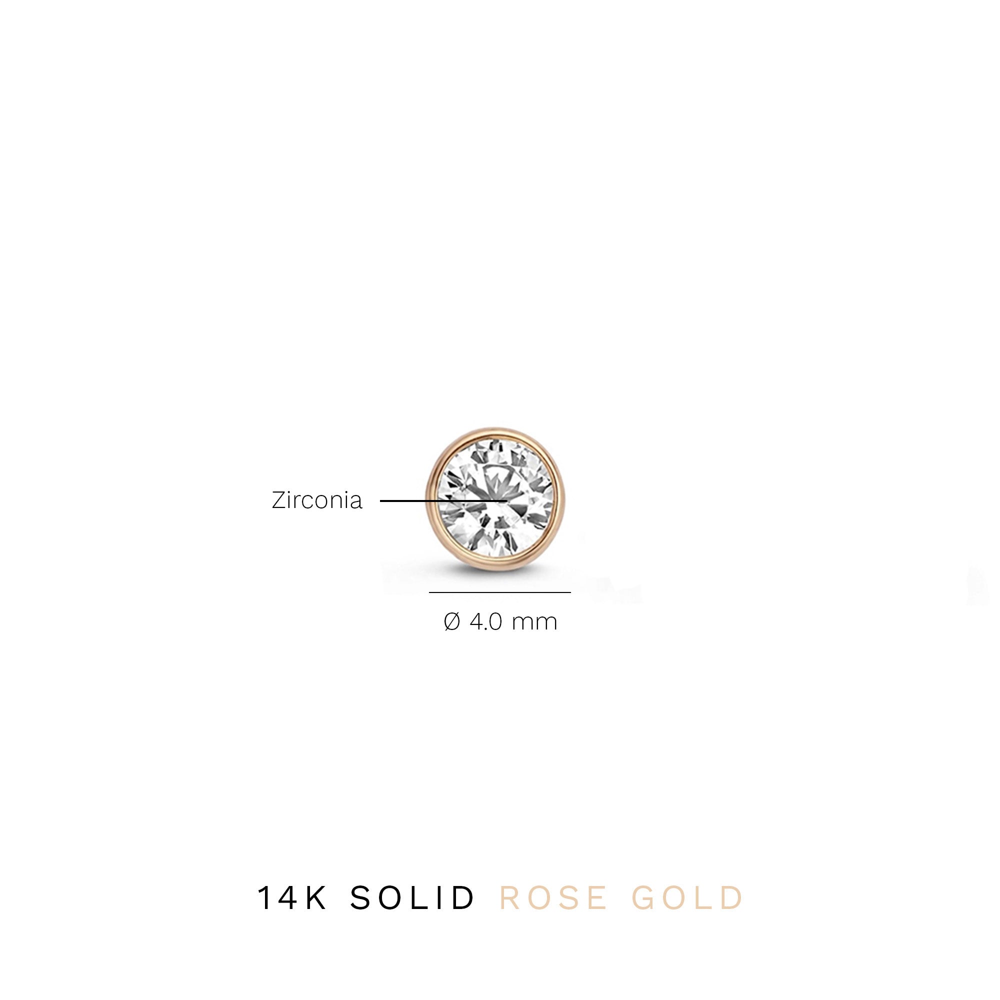 Isabel Bernard La Concorde Juliette 14 Carat Rosegolden Ear Studs IB360209