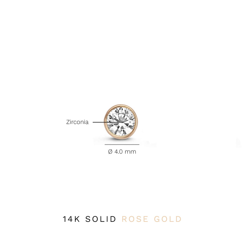 Isabel Bernard La Concorde Juliette 14 Karat | Roségold Ohrstecker IB360209-zoom-