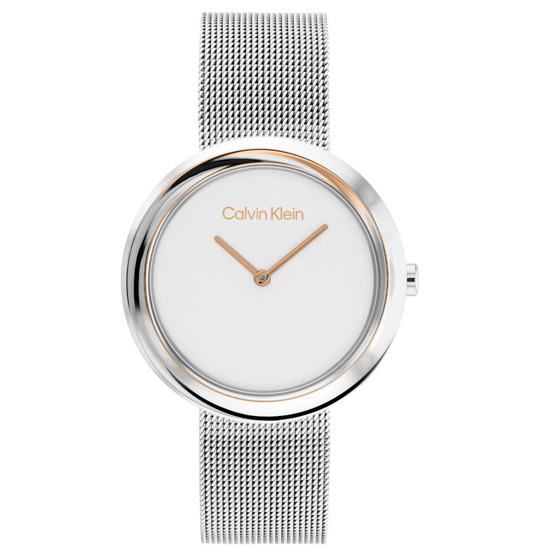 Calvin Klein Twisted Bezel Silver Women's Watch 2002-CK25200011-zoom-
