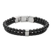 Fossil Zwarte Vintage Casual Armband JF02763040 (Lengte: 18.00 - 19.50 cm)