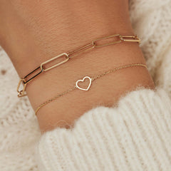 Isabel Bernard Belleville Amore 14 Carat Golden Bracelet IB4020134 (Length: 16.00-18.00 cm)
